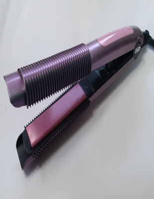 Professional straightener with curling cover